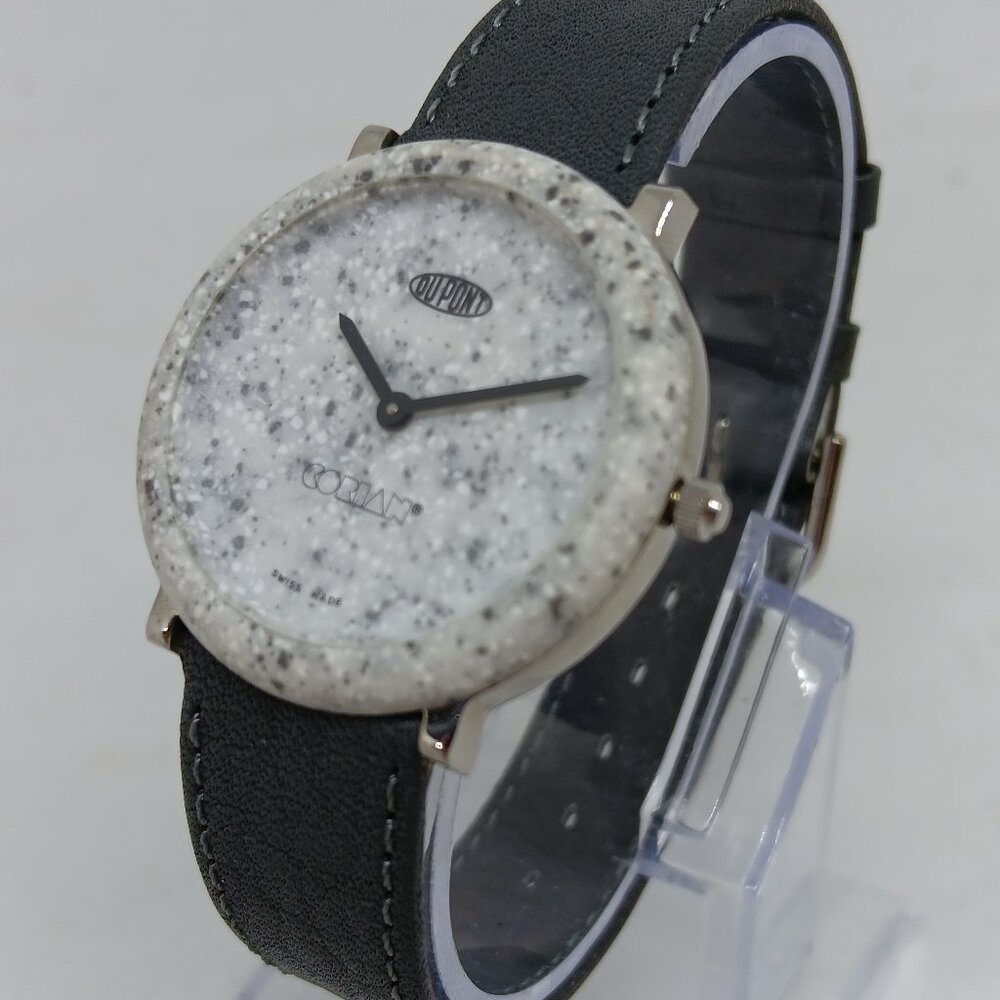 Dupont Women's 32mm Swiss Quartz Corian Dial Watch
